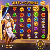 MyLuck - Gates of Olympus - Mnożniki Zeusa